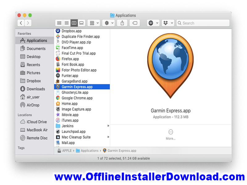 Garmin express map download location mac free